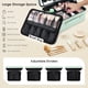 thumbnail image 3 of Estuche de maquillaje de piel Faquenc con espejo iluminado por LED y separadores, 3 of 9