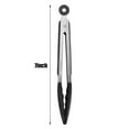thumbnail image 2 of LSLJS Kitchen Tongs, Silicone Tongs for Cooking, Stainless Steel Non-Stick Kitchen Tongs for Grilling, Cooking, Dining (7 Inches), Kitchen Utensils & Gadgets, 2 of 2