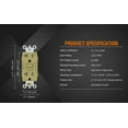 thumbnail image 6 of GFCI Outlet 20 Amp, Self-Test GFCI Electrical Outlet with Thinner Design, TR Tamper Resistant GFCI Receptacle, Ground Fault Circuit Interrupters with Wall Plate, UL Listed, Lvory 2PC, 6 of 7