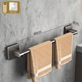 thumbnail image 1 of Mosiee Non Perforated Suction Cup Wall Mounted Towel Rail Holder Bathroom Storage Rack, 1 of 9