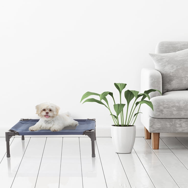 PETMAKER 24.5x18.5 Elevated Dog Bed, Portable Indoor/Outdoor, Blue photo 7
