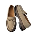 thumbnail image 6 of Kilaqueen Platform Loafers for Women Slip On Arch Support Chunky Heel Round Toe Loafers Dress Business Work Shoes, 6 of 9