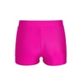 thumbnail image 3 of Venjoe Kids Girls Athletic Shorts Shiny Stretchy Dance Ballet Pants Gymnastics Sports Booty Swim Rose 10, 3 of 6
