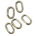 thumbnail image 6 of Tachiuwa 5x5 Pieces Spring Oval Rings 1" Oval Carabiners for Purse Jewelry Making Craft Bronze, 6 of 10