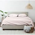 thumbnail image 3 of Noble Linens 4 Piece Pattern Microfiber Bed Sheets Set, Pink Classic in Pink, Full, 3 of 11