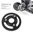 thumbnail image 4 of RC Steel Spur Gear, Stable Rolling Power Handling Capacity Robust 48P Steel Spur Gear Black Light Weight For 1/10 RC Car, 4 of 8
