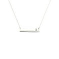 thumbnail image 2 of aaXia 10K White Gold Diamond Accent Paw Print Bar Necklace, 2 of 5