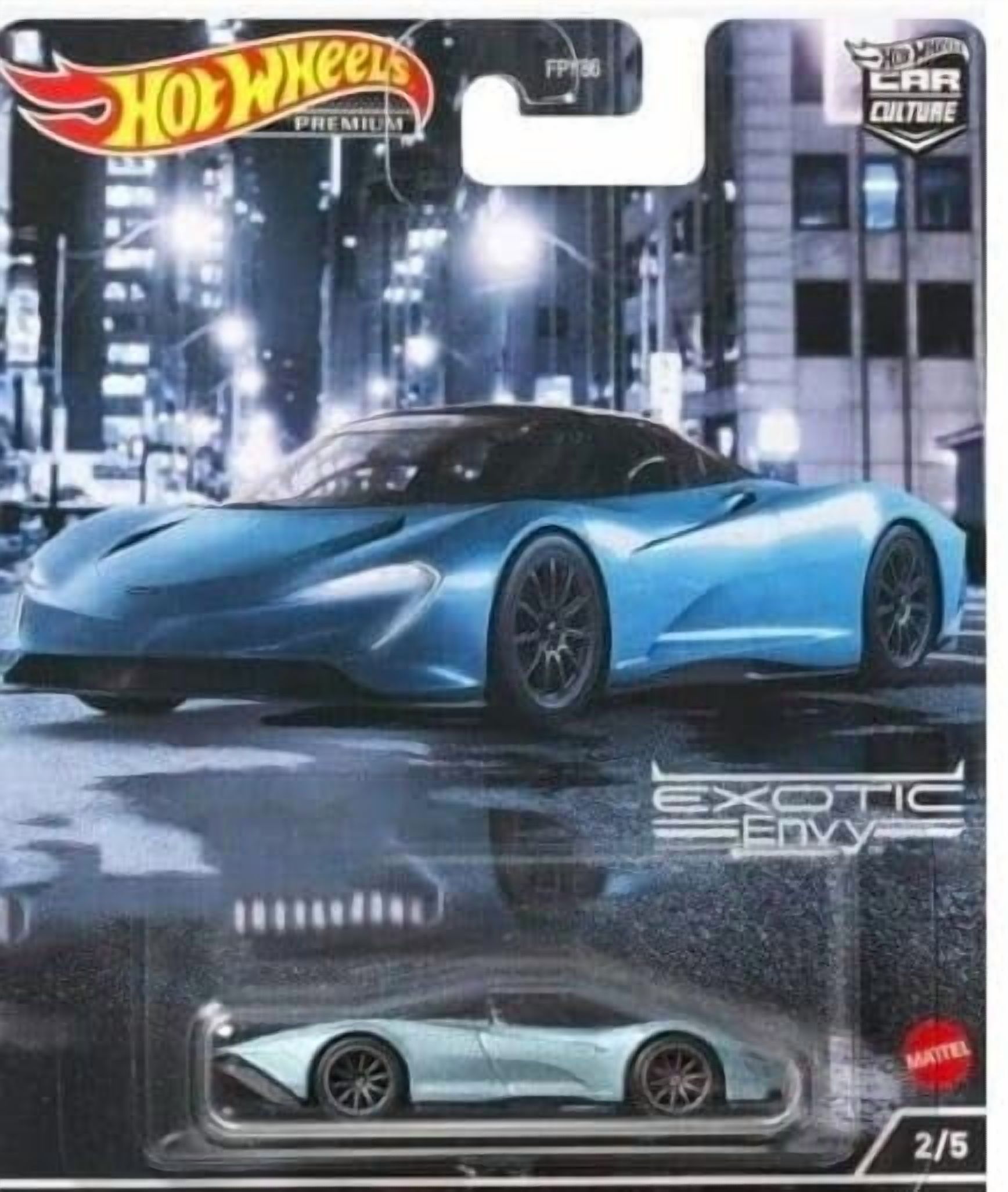 Hot Wheels Car Culture 2022 Exotic Envy 4‑Pack – Alfa Romeo 33 Stradale, McLaren Speedtail, Koenigsegg Agera R & Bugatti EB110 | FPY86‑957M | 1:64 Die‑Cast Collectible
