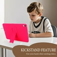 thumbnail image 2 of Case for iPad (A16) 11th Generation 2025 / iPad 10th Gen 10.9" 2022, Soft TPU Back Cover with Adjustable Kickstand Kids-Friendly Scratch-Resistant Anti-Fingerprint Drop Protective, Rose, 2 of 8