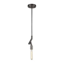 Freeform 1-Light Mini Pendant in Dark Graphite by Elk Lighting 11847/1 in Black Finish