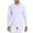 White, variant on DGXTA Men's Lightweight T Shirts V-Neck Long Sleeve Tops Solid Color Casual Tees Slim Fit Outdoor Sweatshirt