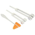 thumbnail image 2 of 3 Pcs Aluminum Alloy Silver Neurological Tuning Fork and Percussion Hammer Set 128Hz+256Hz, 2 of 5