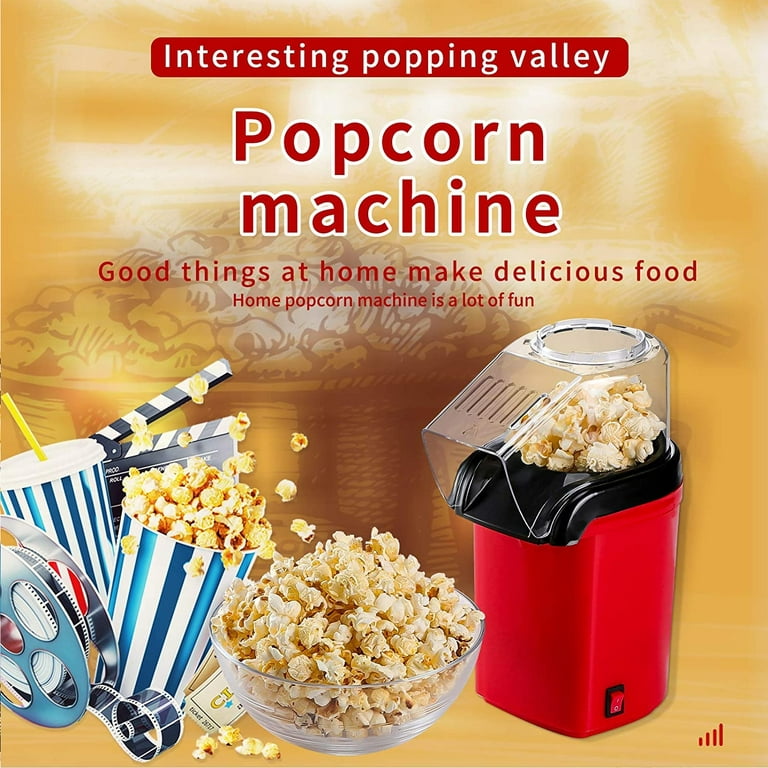 Mini Hot Air Popcorn Maker Machine Portable Delicious & Healthy Gift Idea  for Kids Home-made DIY Popcorn Movie Snack EU