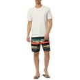 thumbnail image 2 of Unique Bargains Men's Drawstring Waist Swim Shorts Printed Summer Shorts 36 Brown, 2 of 6