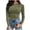 Army Green Women 's Clothes, variant on Ernkv Womens Top Pullover Solid Color Crewneck Long Sleeve Plus Size T-Shirts Stretch Slim Fitted Ribbed T-Shirt Comfy Casual Dressy Loose Yellow XXL