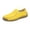 Yellow, variant on Slip On Sneakers Women, Slip On Shoes Women, Women's Leather Hand Stitching Flat Loafers Lightweight & Breathable Arch Support Slip On Soft Causal Sneakers for Driving Walking Work, Pink, 7.5