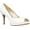 Coconut Sleek Patent PU, variant on Women's Bandolino Rainaa Peep Toe Pump