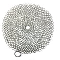 thumbnail image 1 of Limpiador de acero inoxidable, fregador de cota de malla para sartenes presazonadas, hornos holandeses, gofres, sartenes, raspador de parrilla de hierro fundido, raspador de sartén de 6 pulgadas de largo Sincero Electrónica, 1 of 5
