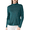 Green, variant on Women Mulberry Silk Thermal Tops Underwear Mock Neck Base Layer Undershirts