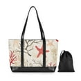 thumbnail image 7 of FORMRS Canvas Laptop Tote Bag for Women with 15.6" Computer Compartments Shoulder Handbag, Light Starfish, 7 of 7