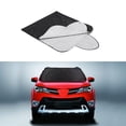 thumbnail image 3 of 147 * 70 Car Front and Rear Windshield Sunshade Window Visor Cover Silver, 3 of 5