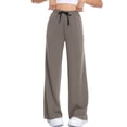 thumbnail image 2 of Cadmus Womens Wide Leg Sweatpants High Waist Loose Soft Casual Workout Pants with Pockets, 2 of 7