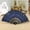 Blue, variant on MRULIC Fans Best Chinese Style Dance Wedding Party Lace Silk Folding Hand Held Flower Fan Black