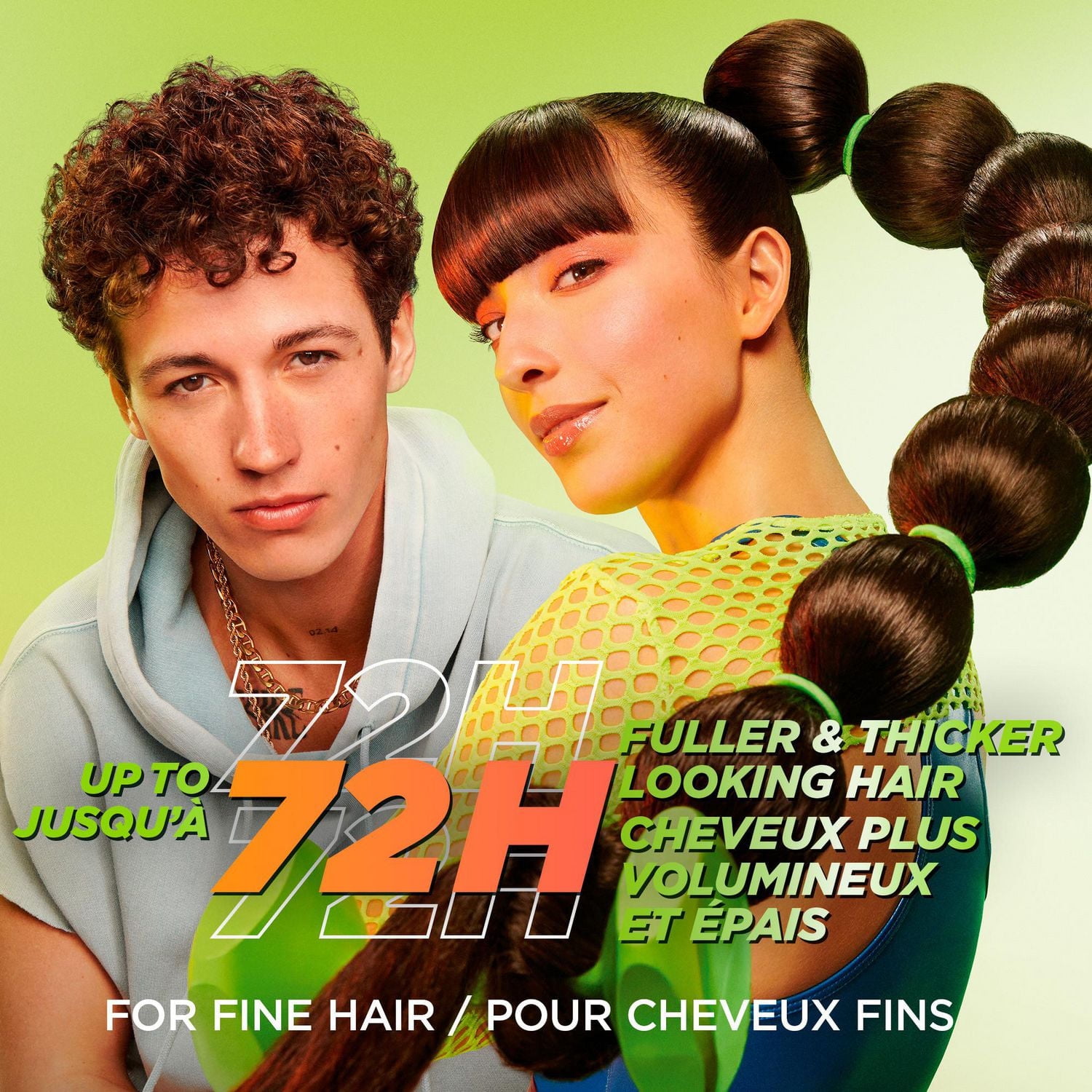 Garnier Fructis Grow Strong Thickening 10-in-1  Leave In Spray for Fine Hair, Heat Protectant, with Vitamin C, 239ml, Thicken hair feel