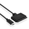 thumbnail image 2 of USB Type C 3.0 to 2.5" SATA III Adapter Cable Bridge w/ UASP High Speed Data Transfer Protocol Support - SATA to USB Type C 3.0 Converter for SSD HDD Solid State Drive / External Hard Drive, 2 of 4