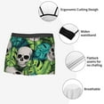 thumbnail image 6 of Bingfone Skull And Palm Leaves Men'S Underwear - Casual Stretch Boxer Briefs-Small, 6 of 9