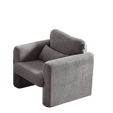 Newboti Furniture 33"Corduroy Fabric Single Sofa, Modern Lounge Chairs Single Sofa with Support Pillow, for Apartment, Office, Living Room & Bedroom 23198