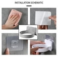 thumbnail image 3 of Hair Dryer Holder Wall-mounted Hairdryer Rack Free Punching Space-saving Hair Dryer Organizer for Bathroom, Grey, 3 of 7