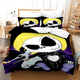 thumbnail image 3 of Funda de edredón de pesadilla antes de Navidad con funda de almohada, Jack and Sally, Calavera 3D, juego de cama de Navidad, dormitorio, decoración de Halloween, nuevo, 3 of 5