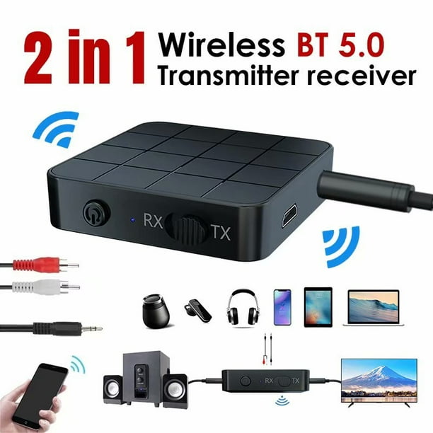 Transmetteur récepteur Bluetooth 5.0 pour voiture TV PC, récepteur émetteur  audio adaptateur stéréo dongle USB 