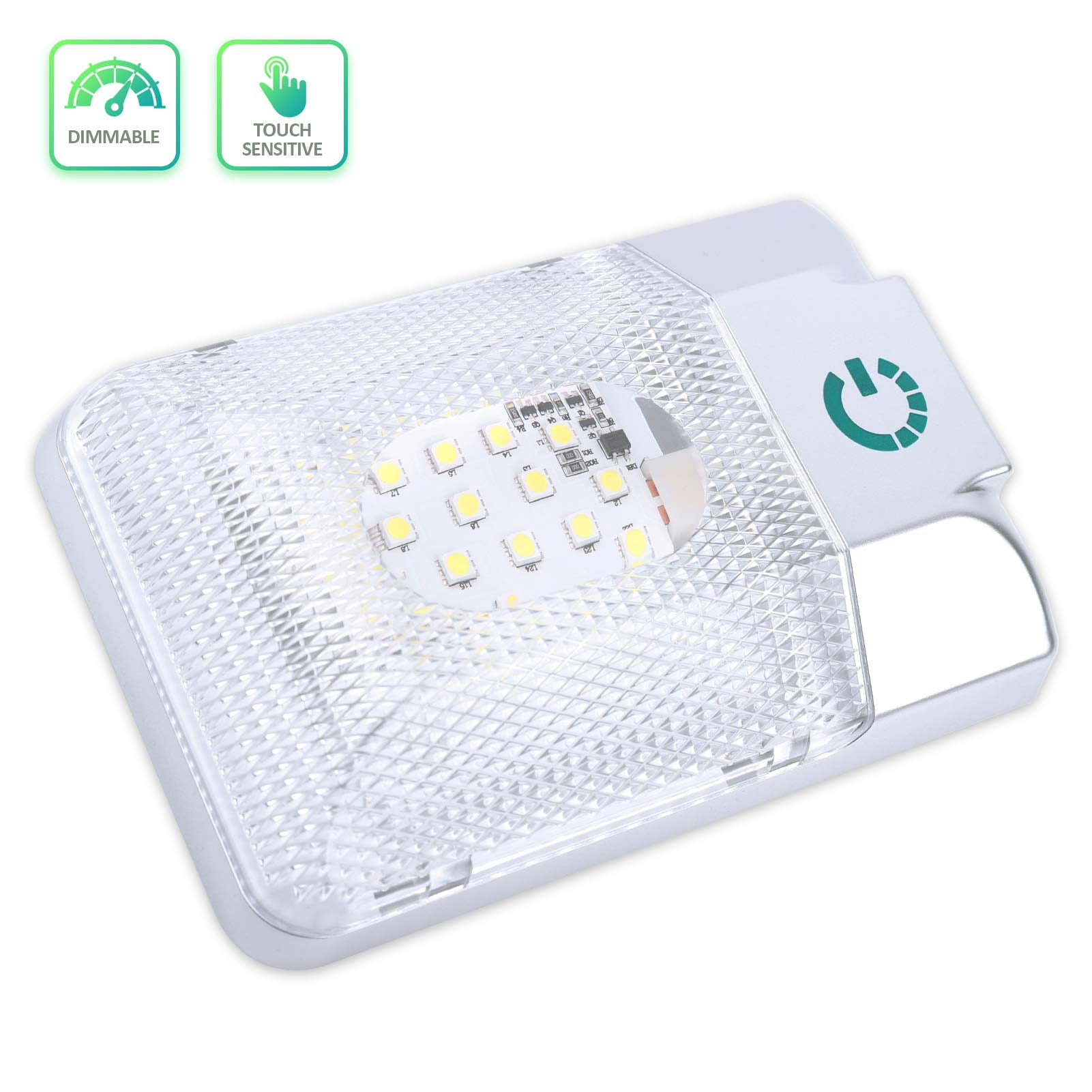 AutoEC 12V Dimmable RV LED Lights Interior RV Ceiling Dome Lights Non