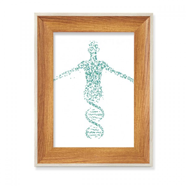 Human Molecular Combination Helix Desktop Wooden Photo Frame Display Picture Art Painting Multiple Sets