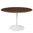 thumbnail image 1 of 47" Round Walnut Dining Table, 1 of 5