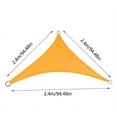 thumbnail image 3 of Sun Shade Triangle Sun Shade 95% Block Canopy For Patio Backyard Garden Outdoor Activities With Fixing Kit, 3 of 4