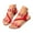 Red, variant on Mepaouo Women's Flat Sandals Ankle Strap Open Toe Summer Beach Shoes Braided Slingback Dress Sandals