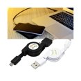thumbnail image 2 of Câble Rétractable Micro USB A vers USB 2.0 B Mâle Chargeur de Synchronisation de Données pour Android-Noir, 2 of 5