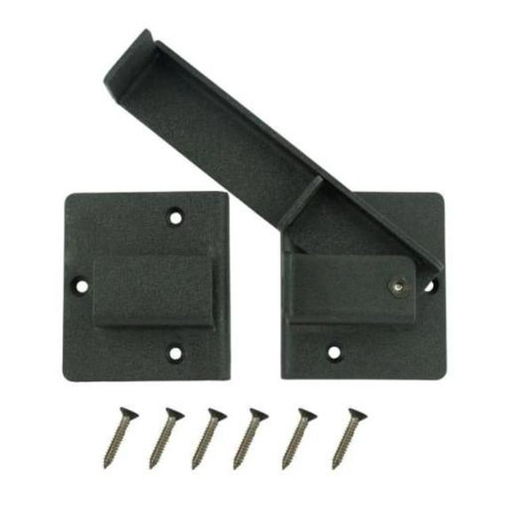 Black Extra Heavy-Duty Gate Flip Latch