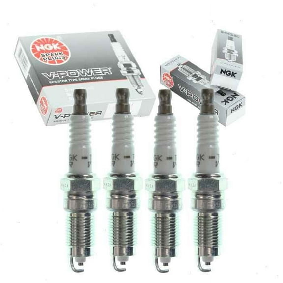 4 pc NGK V-Power Spark Plugs compatible with Ford Focus 2.0L L4 2000-2004