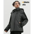 thumbnail image 4 of Fuklindy Graphene Heated Jacket for Women with Battery, 12V Fast Charge 18400mAh Large Capacity Winter Outdoor Lightweight Heating Jackets Black, 4 of 5