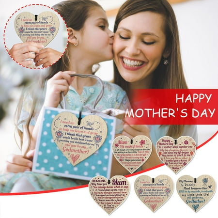 

Mittory New Mother s Day Decorations Wooden Love Pendant The Best-Gift for Mother