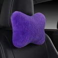 thumbnail image 1 of Soft Car Seat Neck Rest Pillow, Plush Headrest & Lumbar Support Cushion, Warm Comfort for Driving, Universal Automotive Accessory, Relieves Muscle Pain, 1 of 8