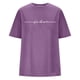 thumbnail image 4 of Camiseta oversize con estampado de letras para mujer: cuello redondo, manga corta, blusa holgada informal, ropa deportiva de verano, tallas S/XXL., 4 of 4