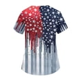 thumbnail image 6 of KDDYLITQ 250th Anniversary Independence Day Shirts for Women Causal 250th Birthday V Neck T-Shirts Independence 250 Years Birthday Freedom Blouses Usa Flag Floral Short Sleeve Tops Light Blue L, 6 of 6
