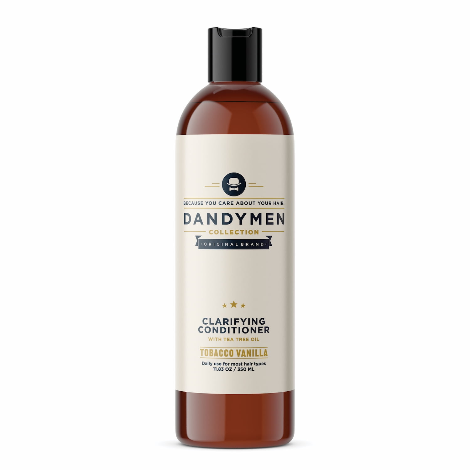Dandymen Collection Men’s Premium Clarifying Conditioner with Tea Tree Oil, Tobacco Vanilla, 11.8 oz