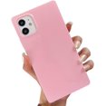 thumbnail image 1 of HAHDAXIA Cute Square Compatible with iPhone 11 Case, Glossy Candy Color Pattern Slim Soft Silicone TPU Bumper Anti-Drop Back Shockproof Protective Cases Cover for Women Girls(Pink), 1 of 6