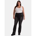 thumbnail image 2 of Madden NYC Women’s Plus Size Moto Bootcut Jeans, 32" Inseam, Sizes 1X-4X, 2 of 5